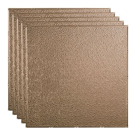 Acoustic Ceiling Products Fasade Border Fill - 23-3/4" x 23-3/4" PVC Lay In Tile in Brushed Nickel - PL5929